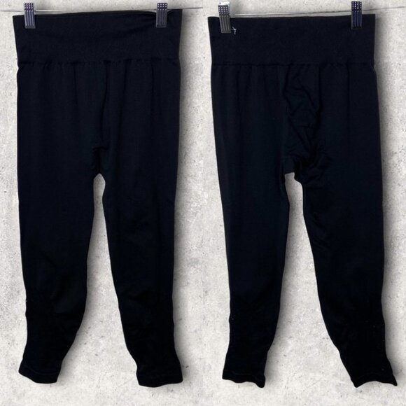 Aerie Chill Play Move Ankle Cut Out Detail Leggings Size Small Black High Rise S - Picture 2 of 15